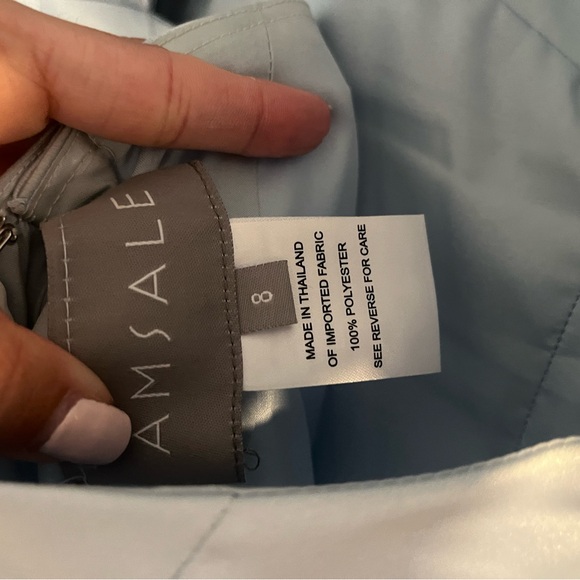 Amsale Bridesmaid Dress - Nicky (color: ice) - Picture 6 of 10